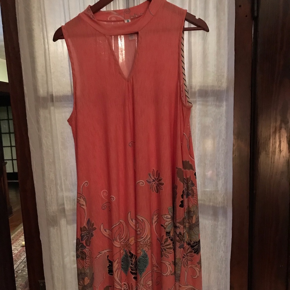Peach Paisley Grace Dress